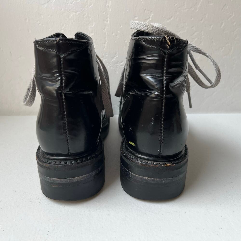Vintage Muro Welt Leather Boots Size M5/W7 Unisex Stars 90s Y2K Grunge Goth Punk - Picture 11 of 11